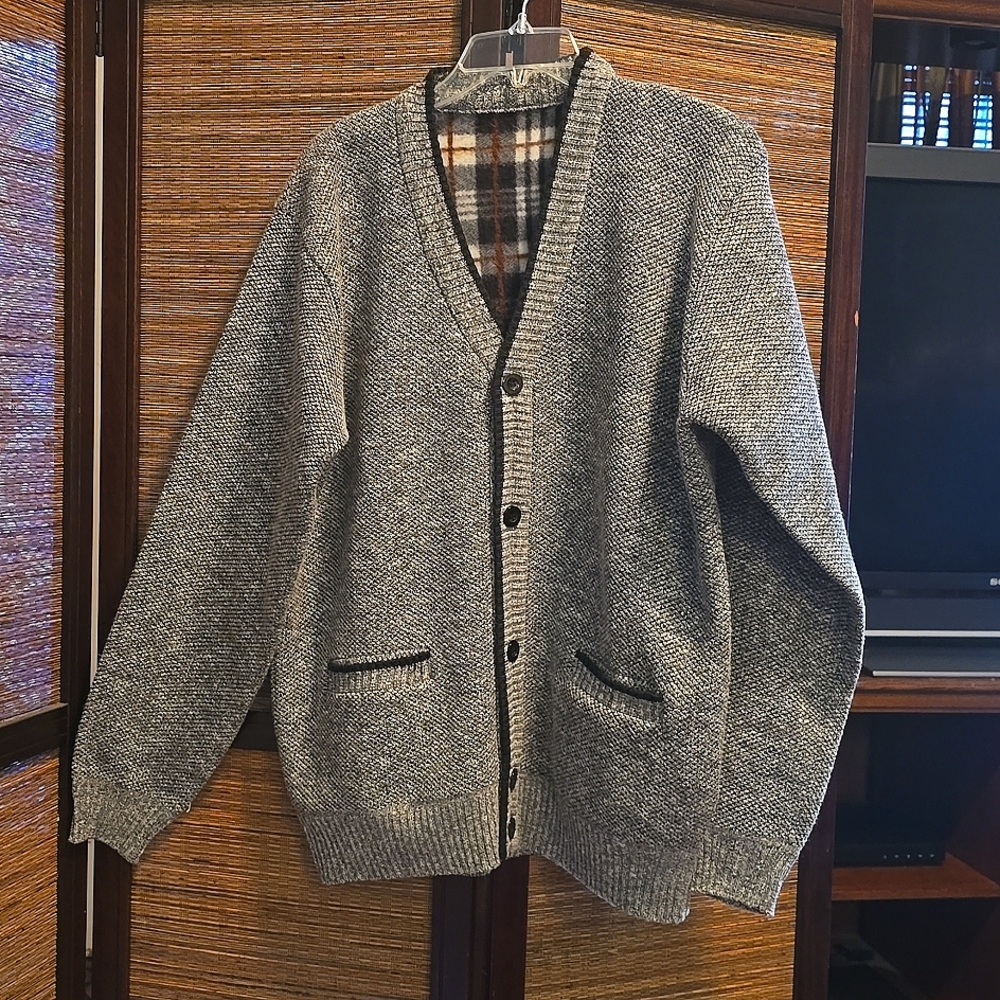 Gray Sweater with fleece lining